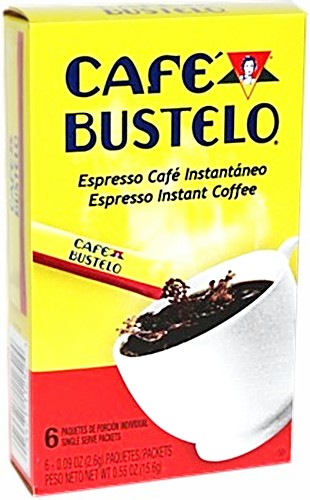 Bustelo Regular Instant Coffee. 6 individual packets
